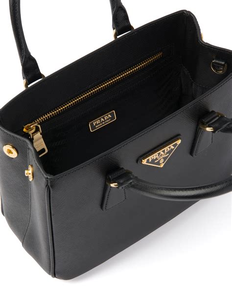 black leather prada bag|prada bags saffiano leather.